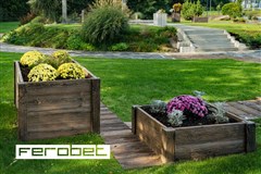 FEROBET Staré Dřevo Zvýšený záhon - 206*112*40 - Natur reliéfní